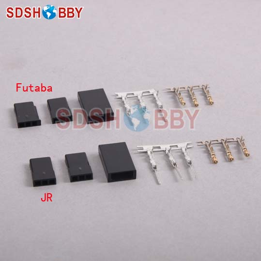 4 pin for FPV Servo Reciever 3 pin Futaba Plug Lead  Connector  Set 1 pin